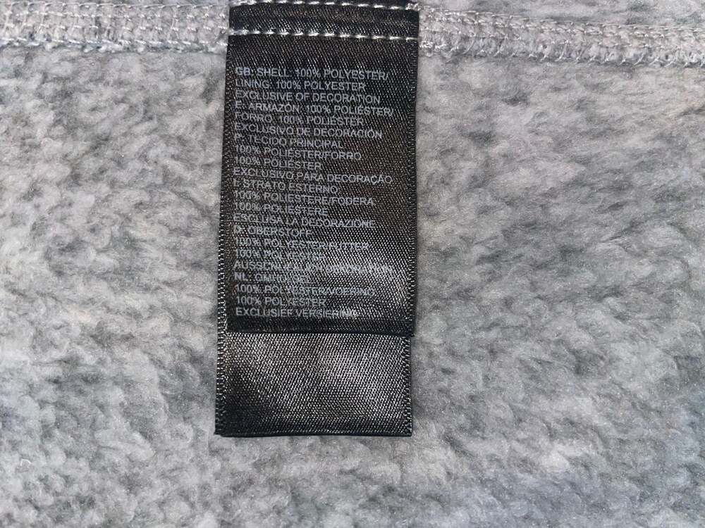 The North Face Full Zip Fleece Jacket Women’s L Gray Heather Cozy Gorpcore - Picture 8 of 9